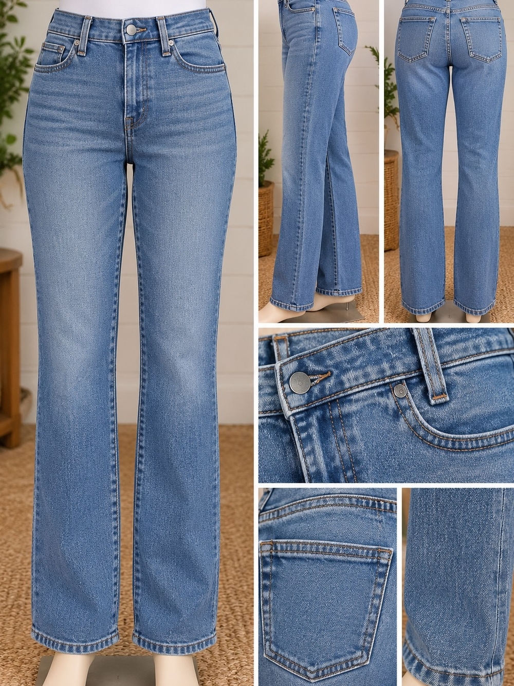 Talbots Light Blue High-Rise Flare Jeans